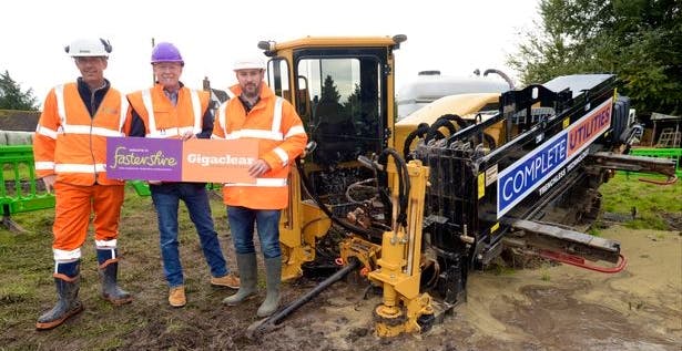 Gigaclear drills under river to connect up Gloucestershire villages